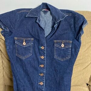 Tommy jeans vintage jean jumpsuit jr size medium